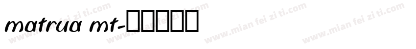 matrua mt字体转换